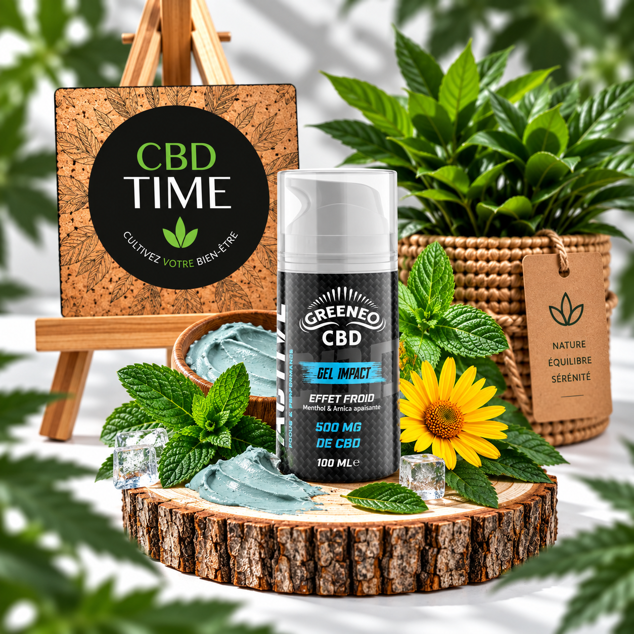 Gel Impact CBD 500 mg au menthol et à l’arnica – CBD Time