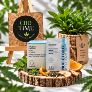 Nuit Étoilée – Infusion au Chanvre – 10 × 2 g ou 100 g