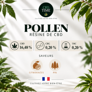Pollen – Résine CBD 16,48 %