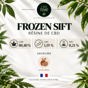 Frozen Sift – Résine CBD +80 %