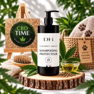Shampoing pour Chien au CBD 1000 mg – Soin du Pelage – 500 ml