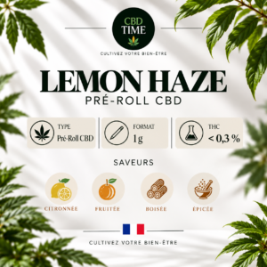 Lemon Haze – Pré-Roll CBD 1 g