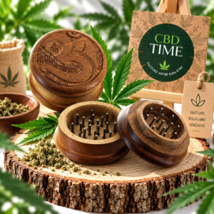 Grinder Artisanal en Bois – 55 mm – 2 Parties