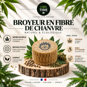 Grinder en Chanvre Beuz – 55 mm – 3 Parties