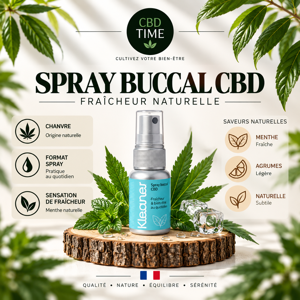 Informations Kleaner Spray 30 ml – CBD Time