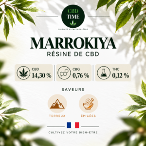 Marrokiya – Résine CBD 14,30 %