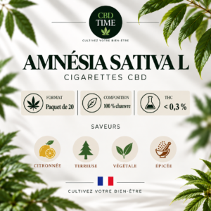 Amnésia Sativa L – Cigarettes CBD x20